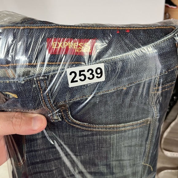 Express Jeans Stella Skinny Leg Jeans Womens 4 Long Blue Denim Darkwash 2539 - Picture 12 of 12